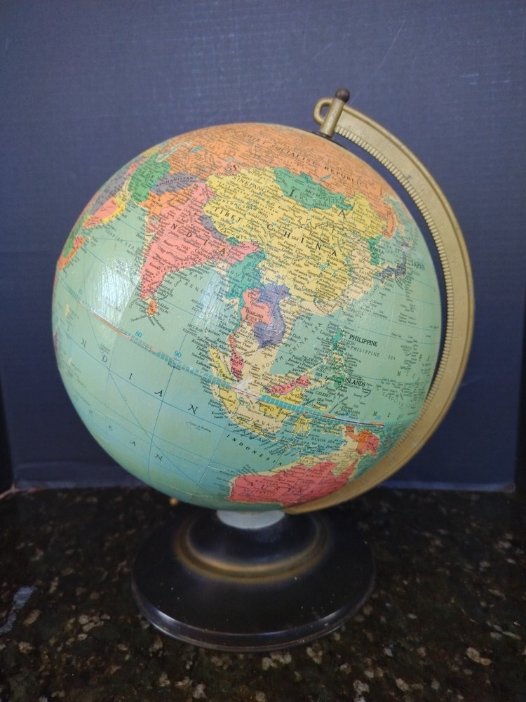 Vintage 1950s REPLOGLE 12" Reference Globe