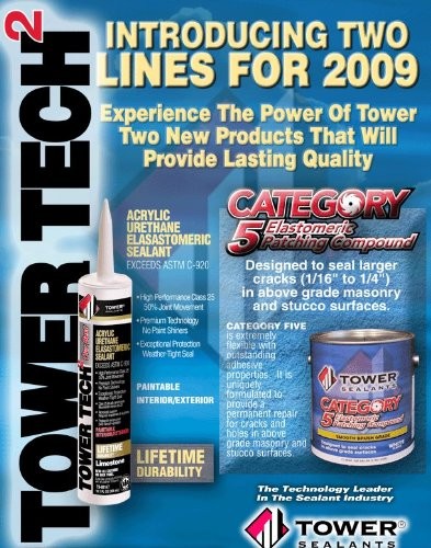 Tower Sealants | Tech 2 - Acrylic Urethane Elastomeric No Size, White