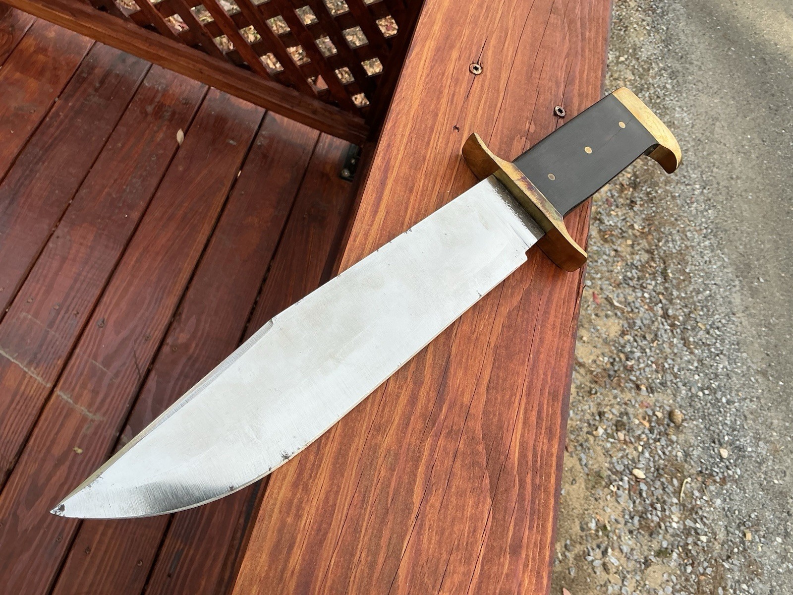 Vintage Antique Bowie knife rosewood handle custom USA