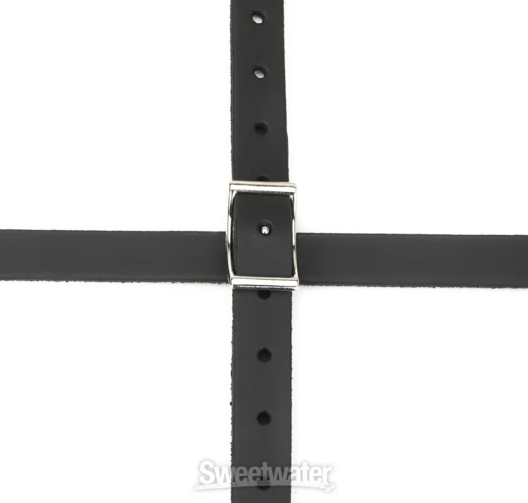 Fender x Third Man Hardware Leather Guitar Strap - Black/Yellow