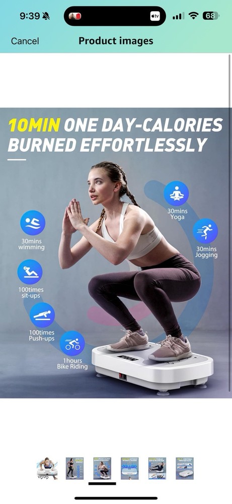 Vibration Plate Exercise Machine, Whole Body Power Vibrating Shake Platform Work