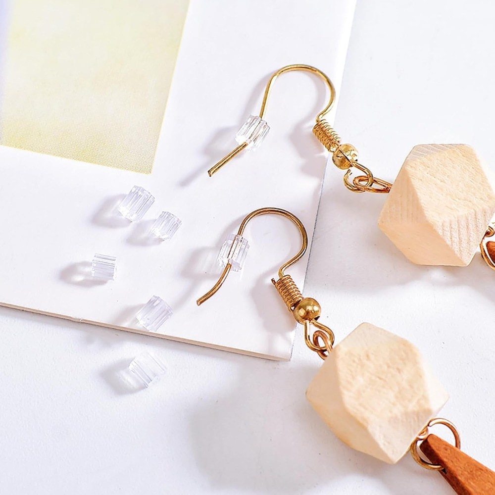 Silicone Earring Backs, 200PCS Soft Clear Earring Backing Replacement Stopper...