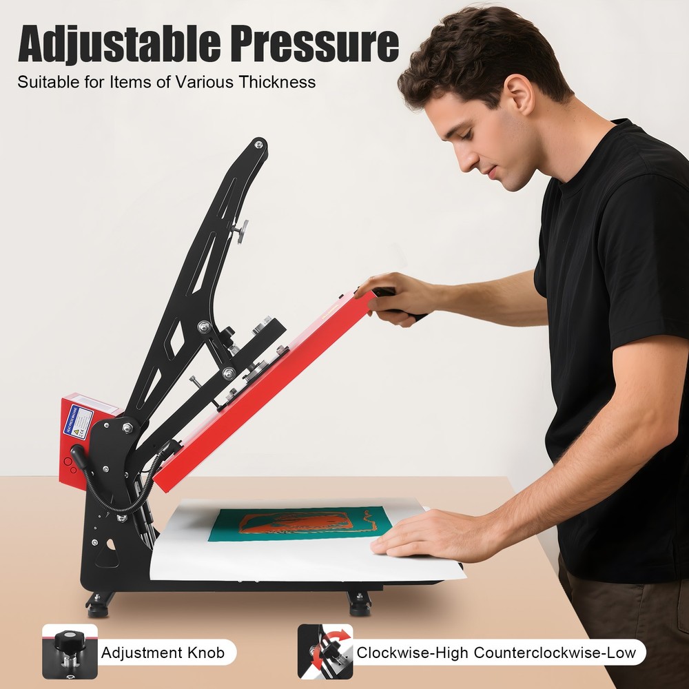 40*50cm Clamshell Open Heat Press Machine with Slide Out Function Heavy