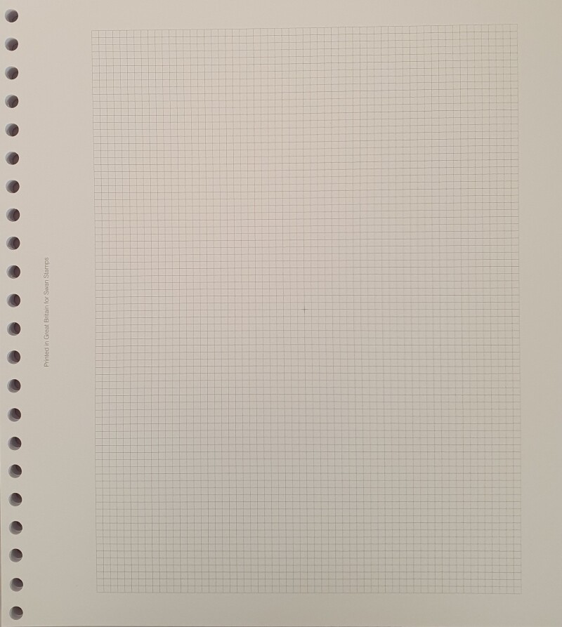 22 Ring stamp album pages for New SG albums - Size 28cm x 25cm - From 9p a page