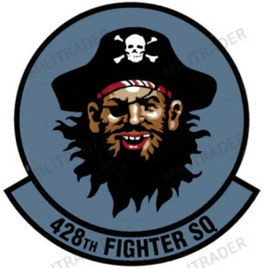 USAF 428th Fighter Squadron Self-adhesive Vinyl Decal