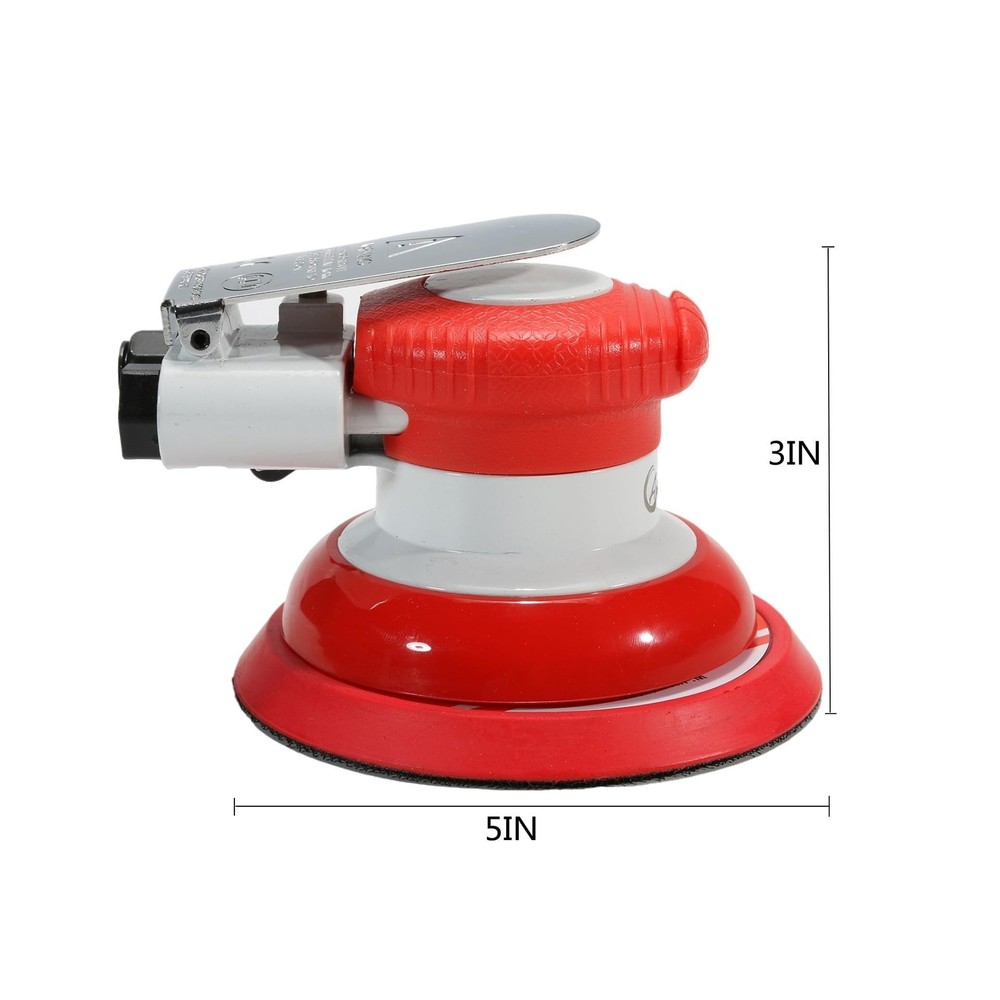 Air Random Orbital Sander, 5inch Dual-Action Sander with PSA and Hook & Loop ...