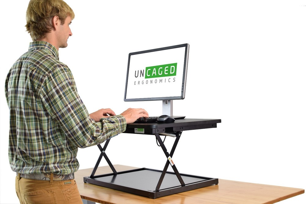 Standing Desk Converter for Laptops Desktops Riser Conversion Stand Topper cheap