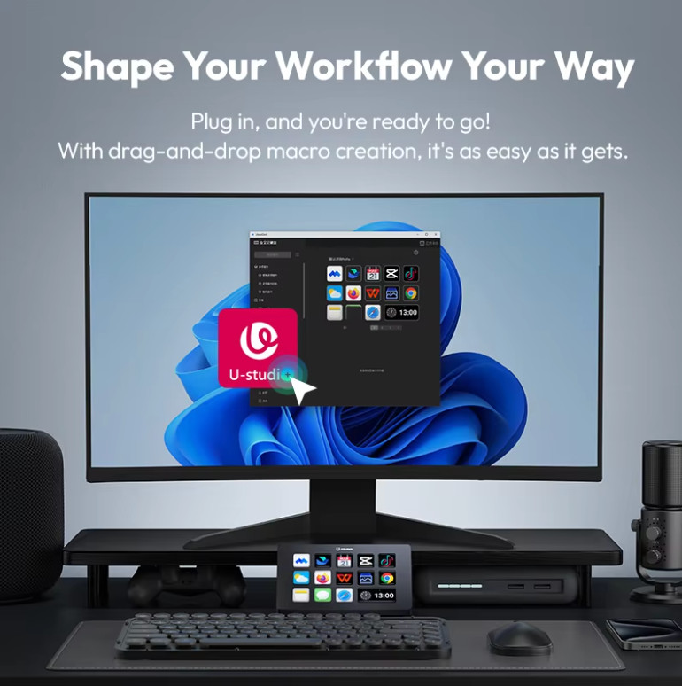 Ulanzi D200 Production Console | Studio Controller for Streaming & Gaming