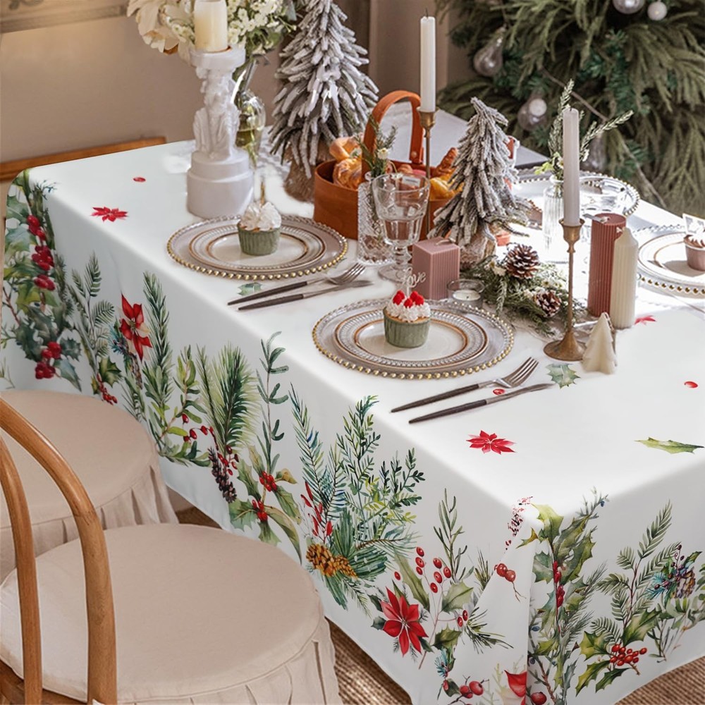Bnejvif Christmas Tablecloth Rectangle 102" x 60" (Rectangular), Christmas05