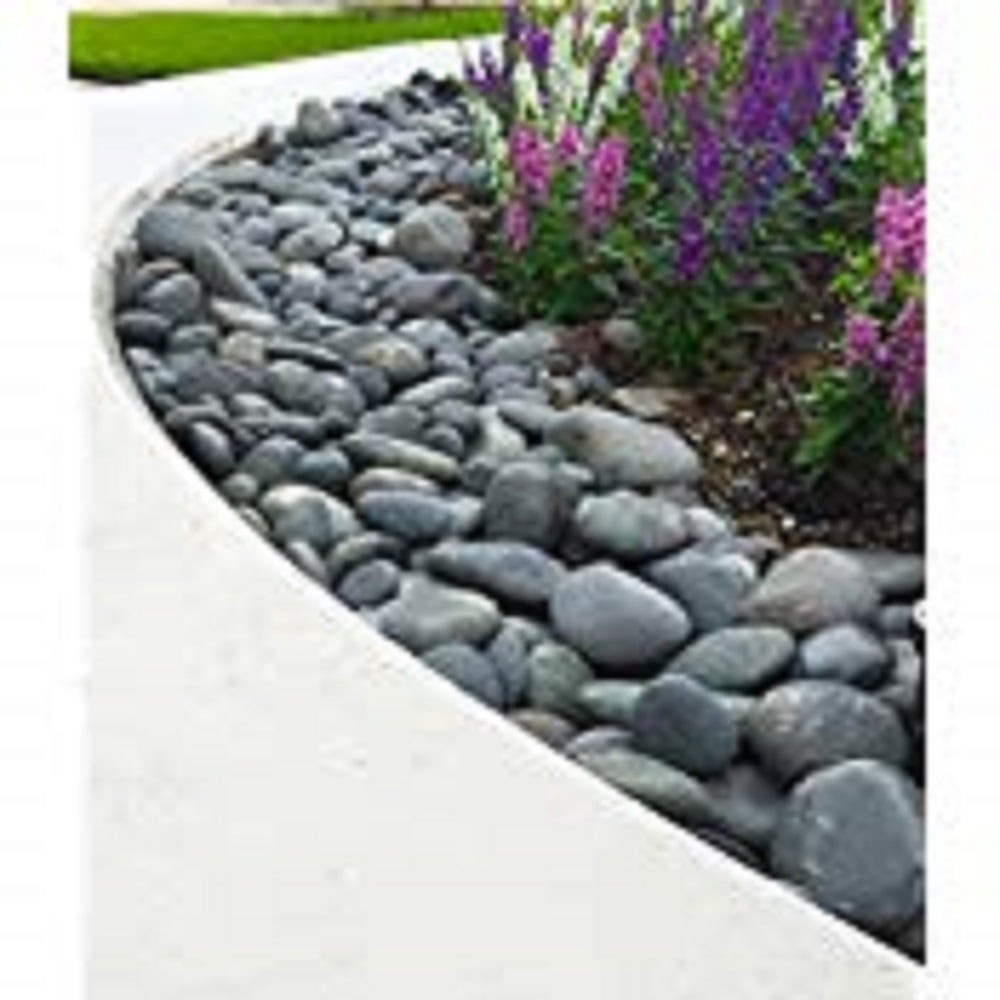 Large Mexican Beach Decorative Pebbles Gray (30 lb)