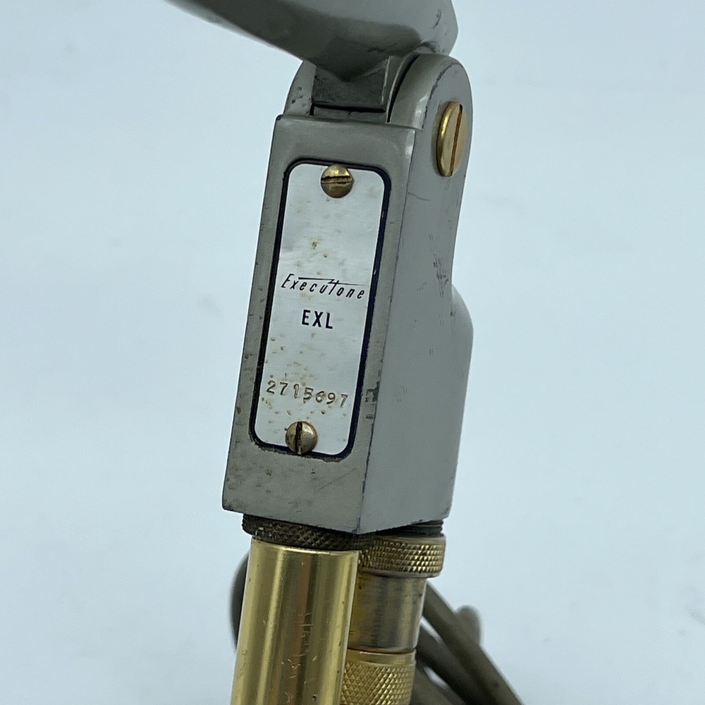 Vintage rare 1950's Executone EXL MICROPHONE art deco button push intercom