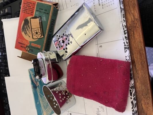 Vintage reusable hand warmers