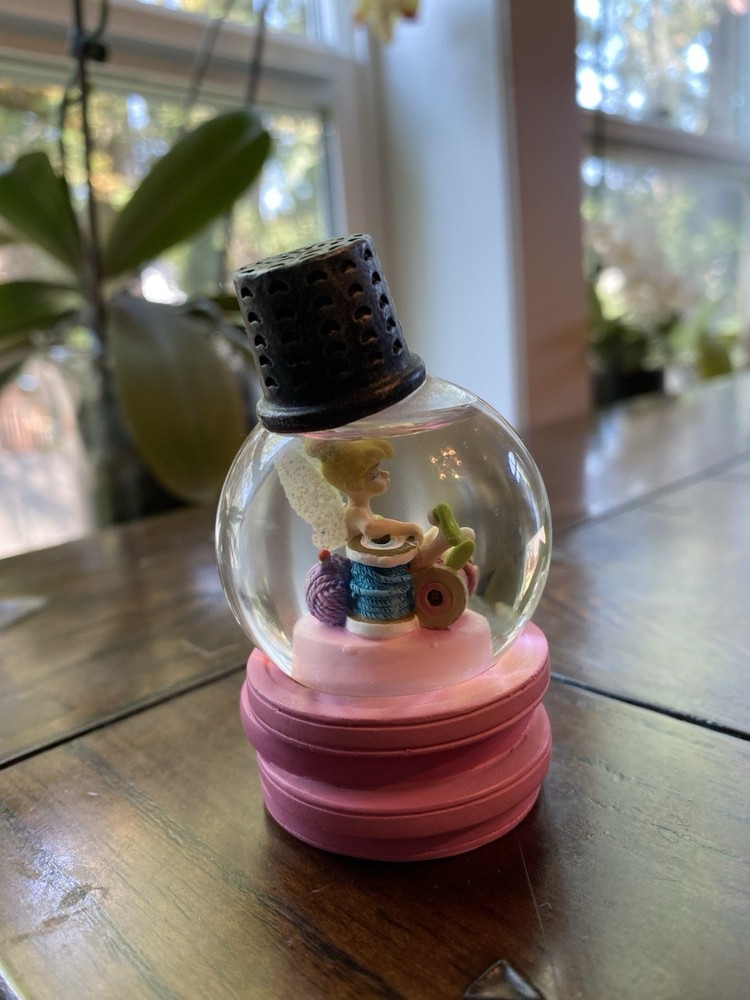 Tinker Bell sewing supplies Snowglobe