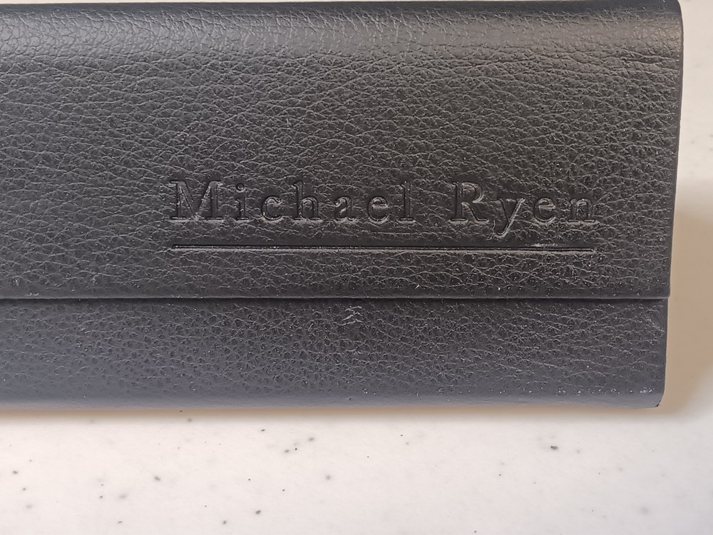 Michael Ryen Eyewear Glasses Triangle Folding Case Black