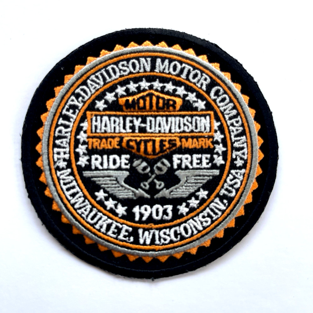 HARLEY DAVIDSON 'RIDE FREE' ROUND PATCH