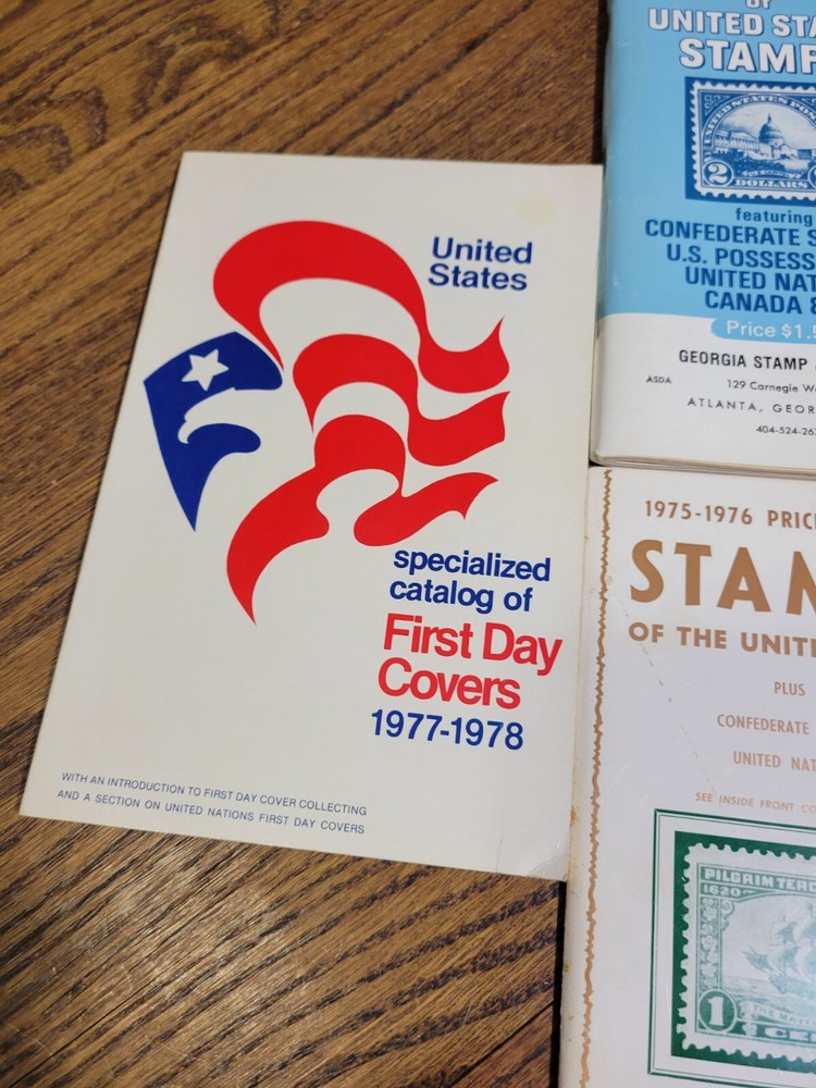 (Vintage Lot of 6) Price List of United States, Canada Stamps 1975-1981