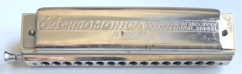 HOHNER HARMONICA 64 CHROMONICA PROFFESSIONAL A4 OCTAVES GERMANY C +ORIGINAL CASE