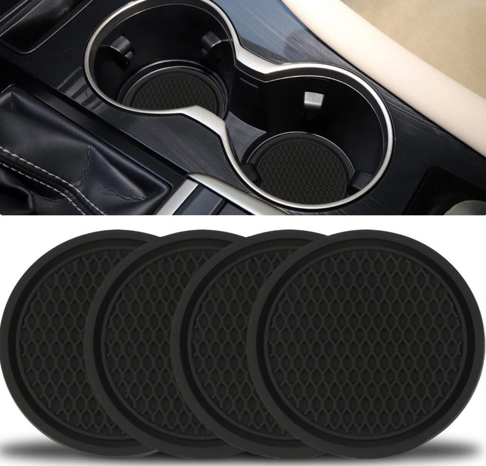 SINGARO Car Cup Coaster, 4PCS Universal Non-Slip Cup Holders Embedded