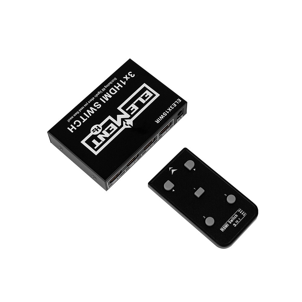 *USED* Element-Hz™ 3 in, 1 out HDMI Switcher with IR Capability