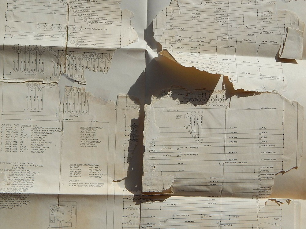 1954 Gottlieb DAISY MAY Service Schematic