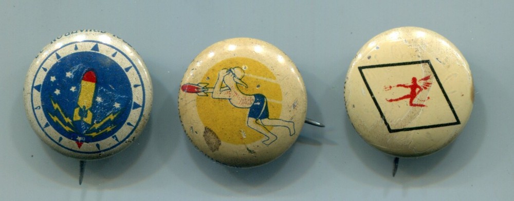 3 WW2 PEP   Pinback Buttons