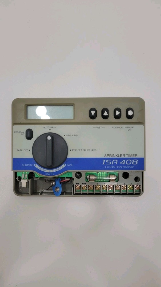 Rain Bird ISA 408, Automatic 8 Station Dual Program Sprinkler Timer