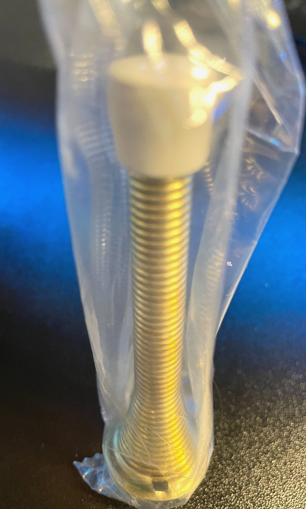 AVOID EXPENSIVE BULK PRICING!! 2-PACK Spring Door Stops ~ Polished Brass