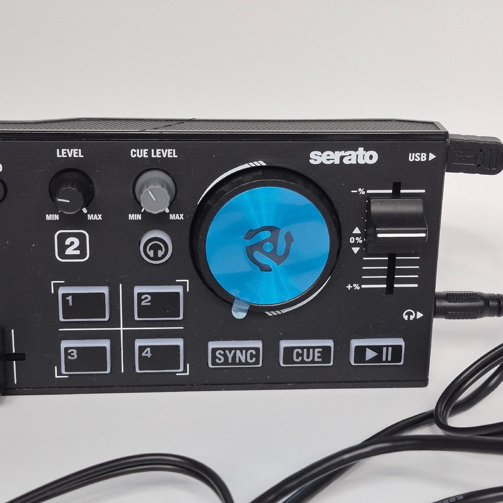 Numark DJ2GO2 Touch Compact 2 Deck USB DJ Controller Touch Jog Wheels Serato