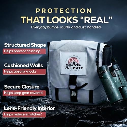 Binocular Harness Bag – Adjustable Chest Pack with Wide Opening, Zip Access,