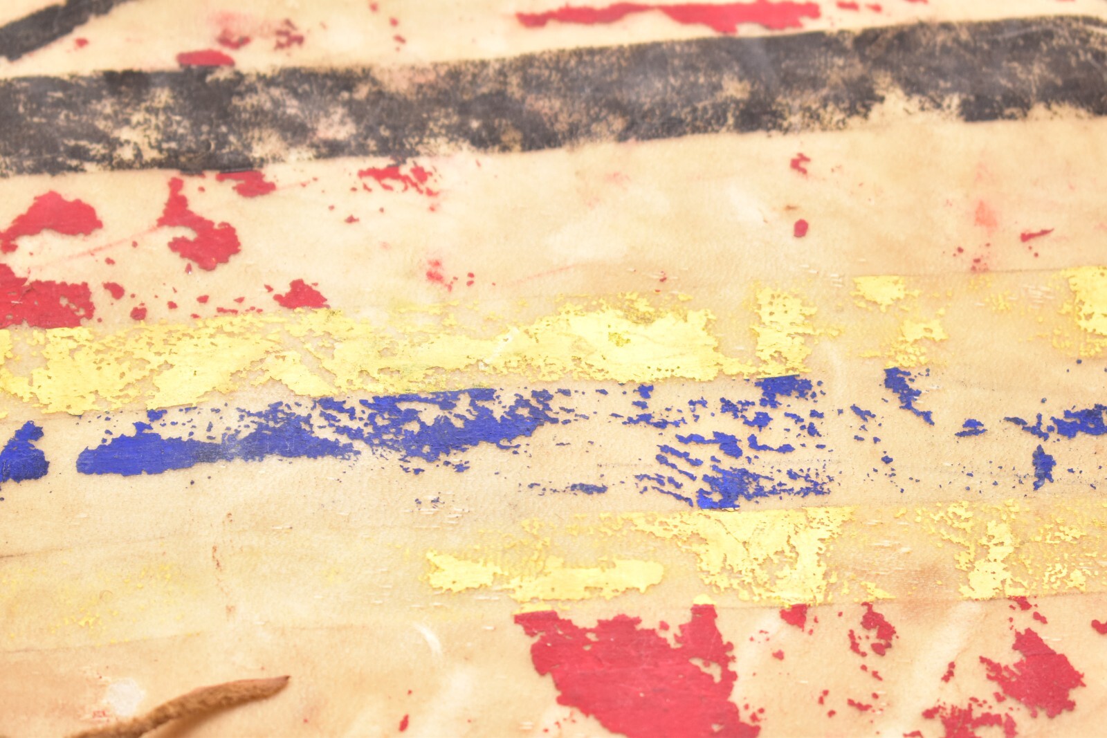 Native American Lakota Sioux Indian Painted Rawhide Parfleche Bag pouch VTG 14"=