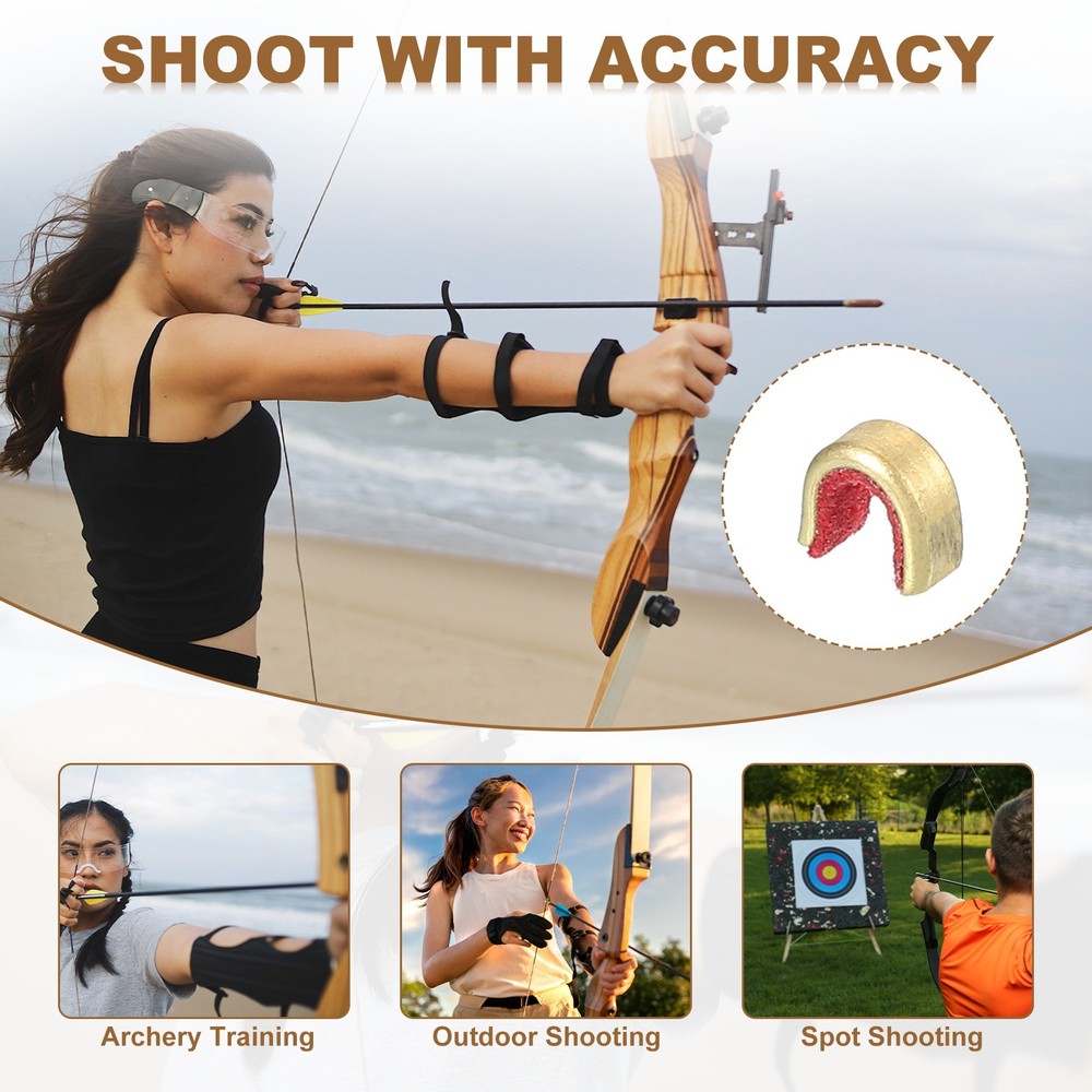 20 Pcs 6x3mm Bow String Nocking Points Red