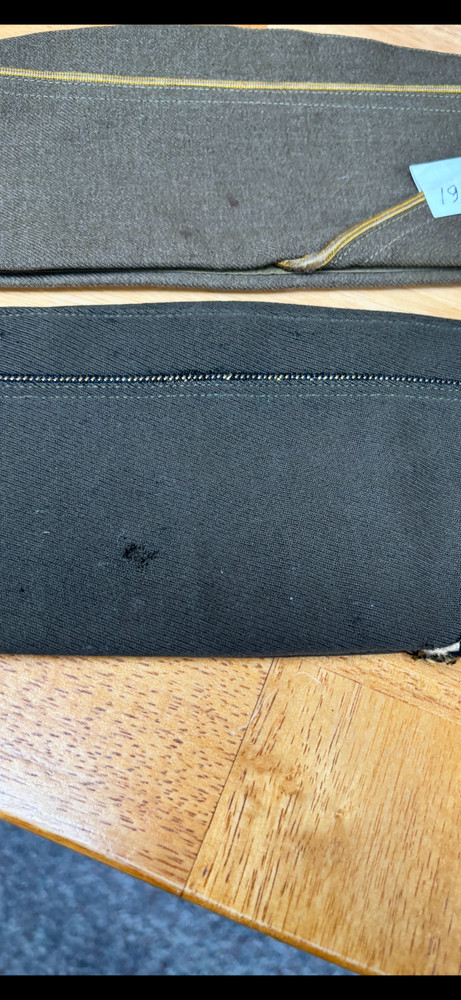 Original 1940 & 1942 Dated u.S. Wool Officers' Garrison Caps