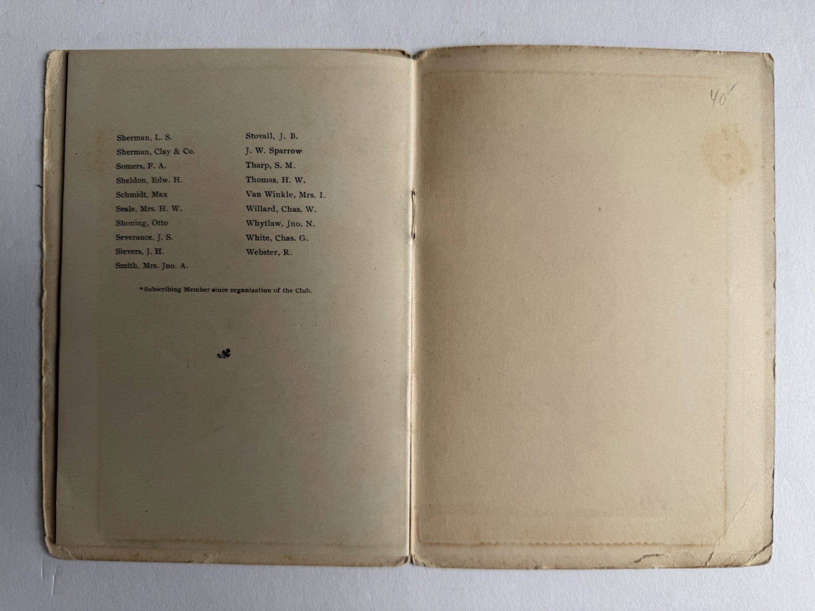 Antique 1902 Program Playbill Loring Club San Francisco Hiawatha & Minnehaha