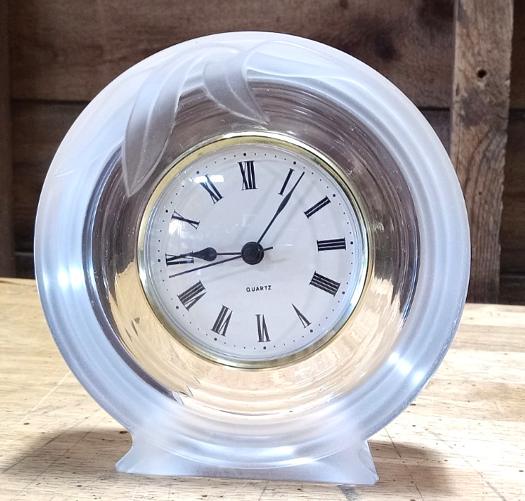 JG Durand Crystal Clock - Needs Battery