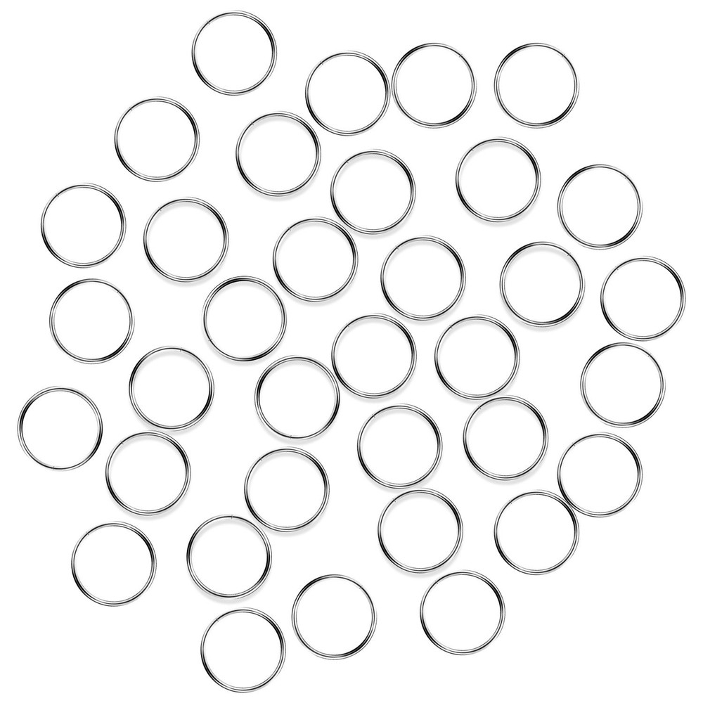 Fushing 100Pcs Stainless Split Rings, Crystal Chandeliers 14mm, Silver