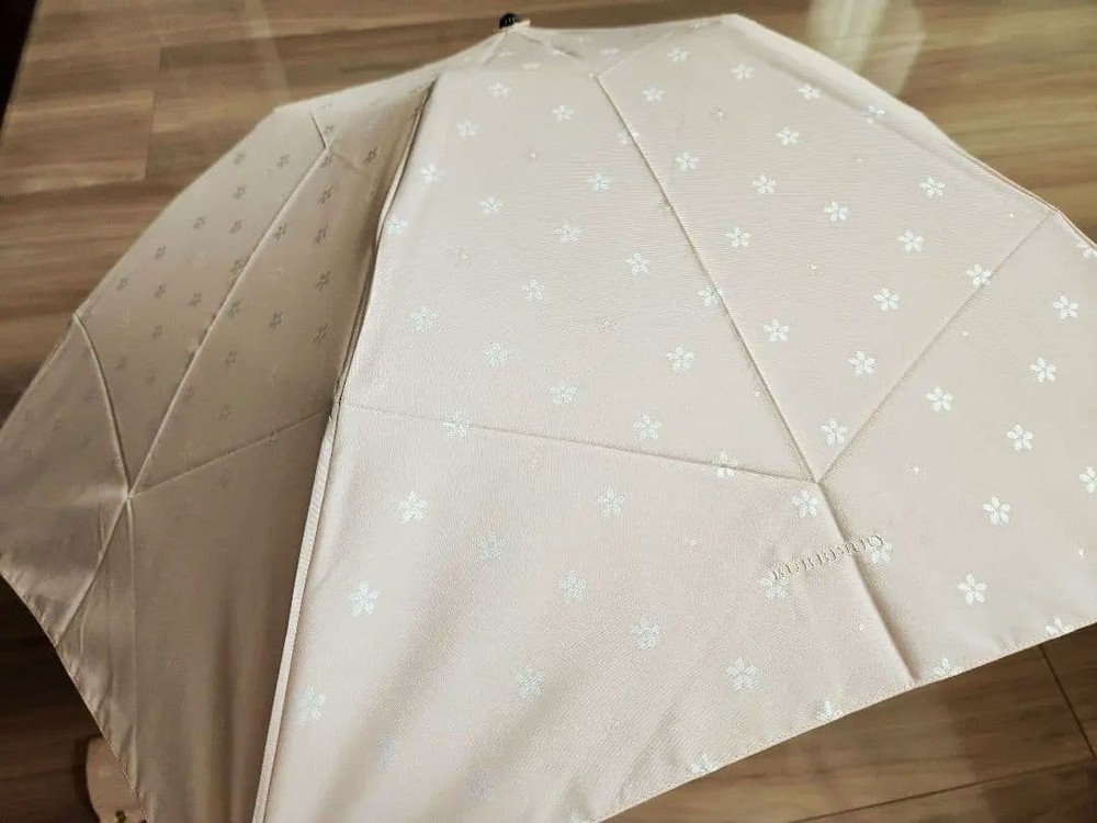 BURBERRY Folding Umbrella, Cherry Blossom, Pink