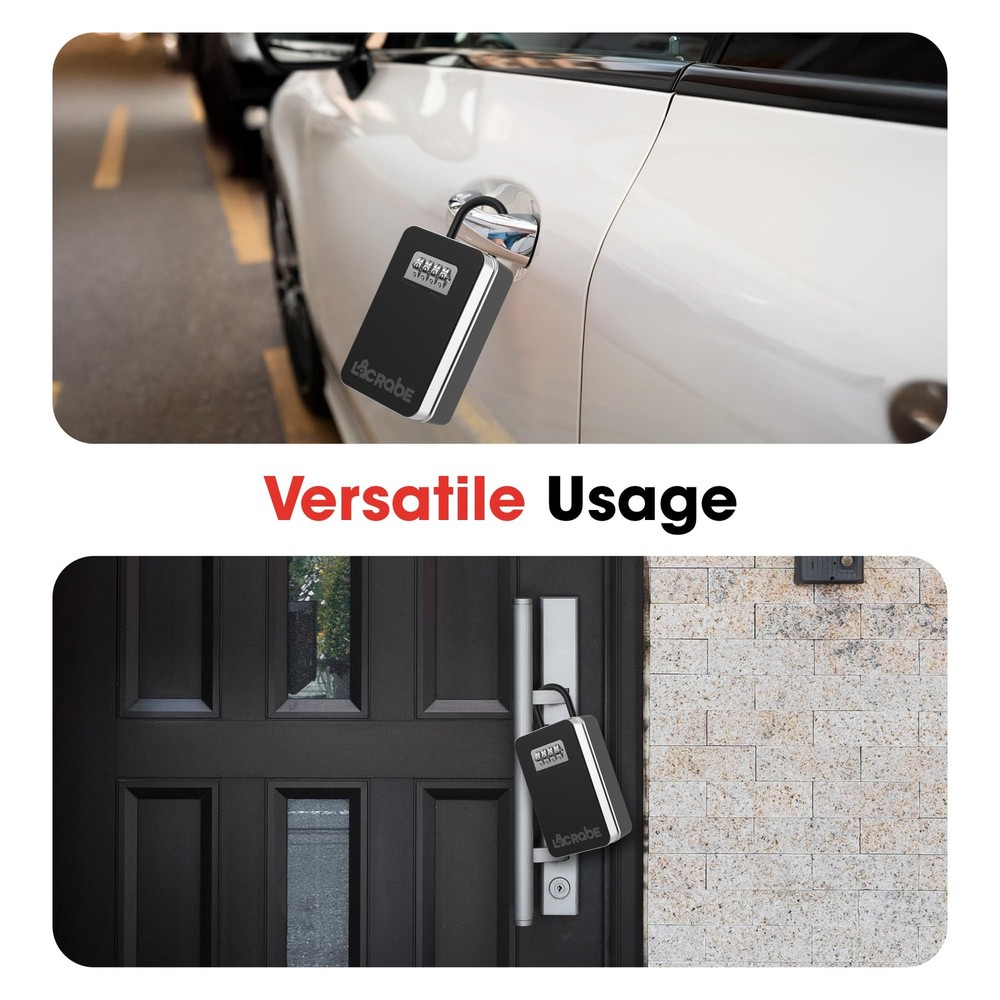 Key Lock Box, Secure lock box for keys with code for Indoor and Outdoor Use, ...