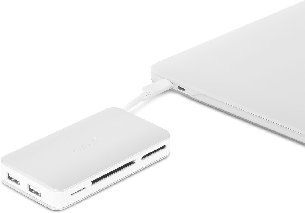 Moshi Catdette Type-C USB 3.0 (3.1 Gen 1) Type-C Silver, White Card Reader