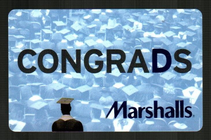 MARSHALLS Congrads, Graduation ( 2006 ) Gift Card ( $0 )