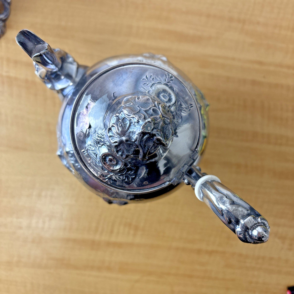 Antique Silver Meriden Britannia Coffee / Tea Pot