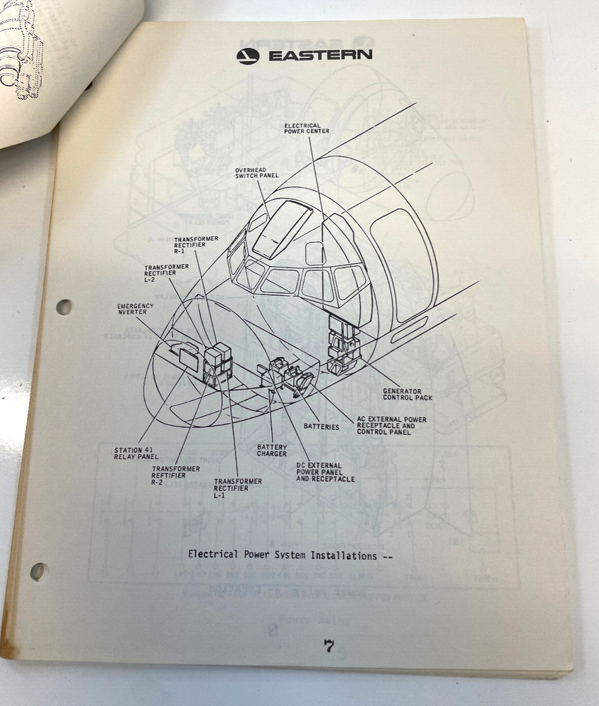 VTG Eastern Airlines DC-9 Electrical Power Operations and Troubleshooting Book