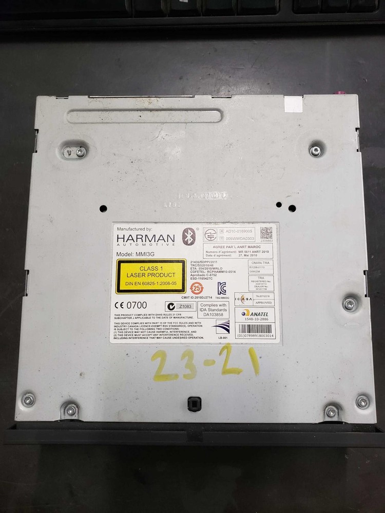 2015 AUDI S8 Multimedia Control Module DVD SD SIM; ID# 4H0035746H
