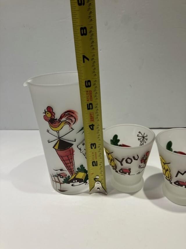 Vintage You Me Ours Farm Cocktail 3-piece Set - Vintage Barware 1960's