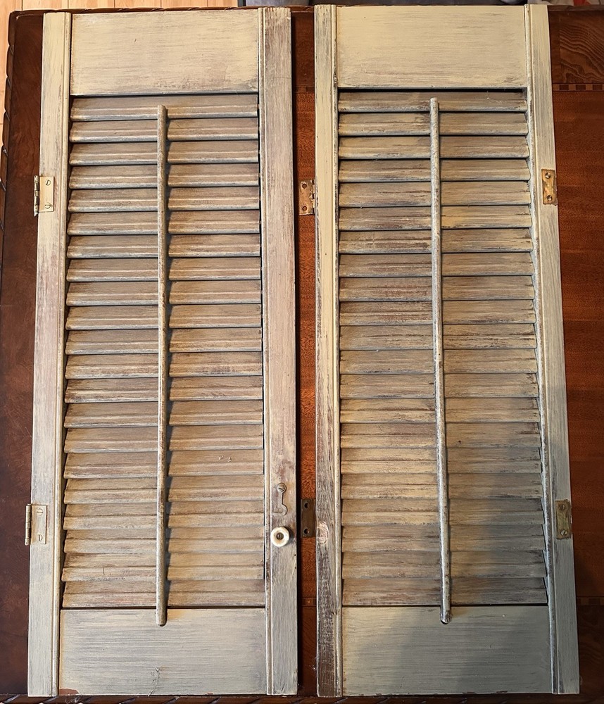 Vintage Wooden Window Shutters