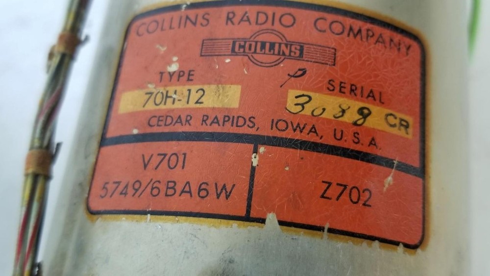 2 Collins Radio 70H-12 PTO