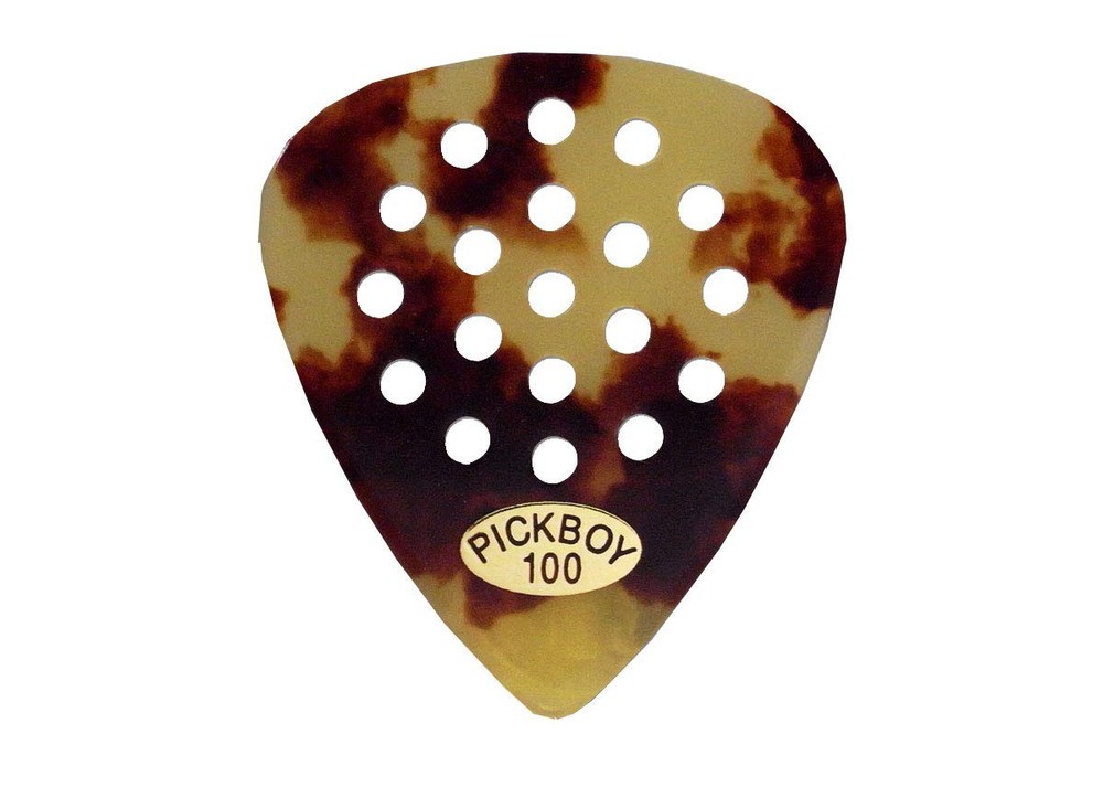 Pickboy Pos-a-Grip, Black, Cellulose, 1.50mm, 10 picks