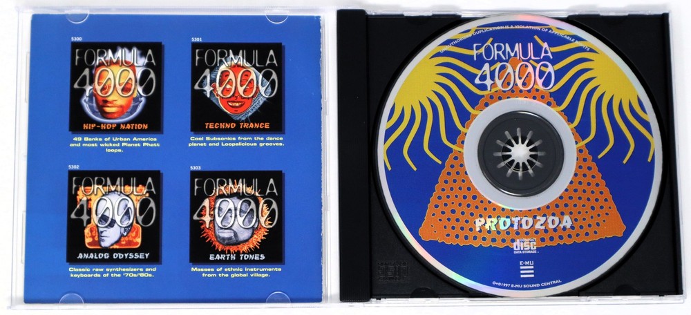E-MU Systems Formula 4000 Protozoa E-Mu Format Sample/Sound Library/Sampling CD