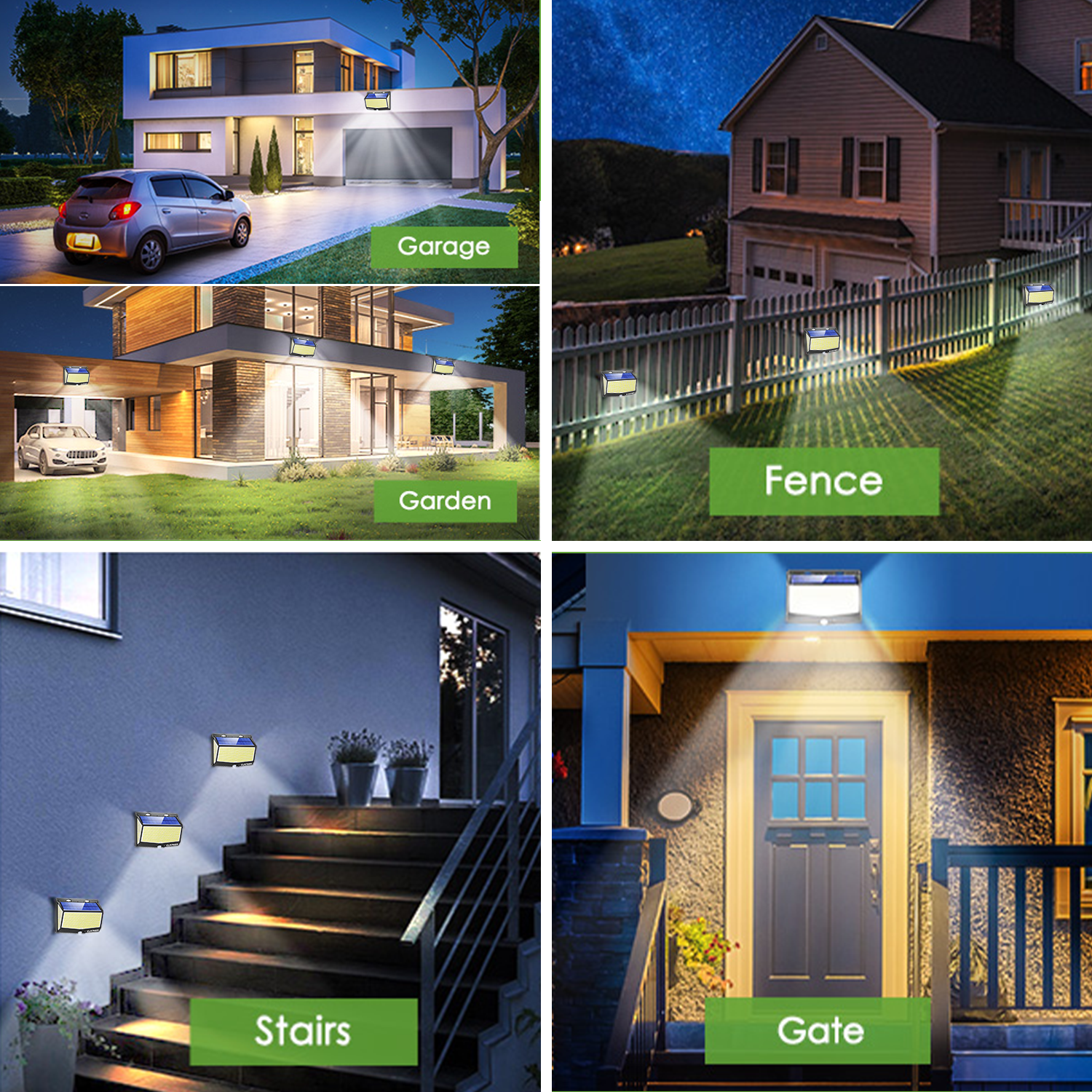 Large 468 LED Solar Wall Lights Outdoor Garden Motion Sensor Security Flood Lamp