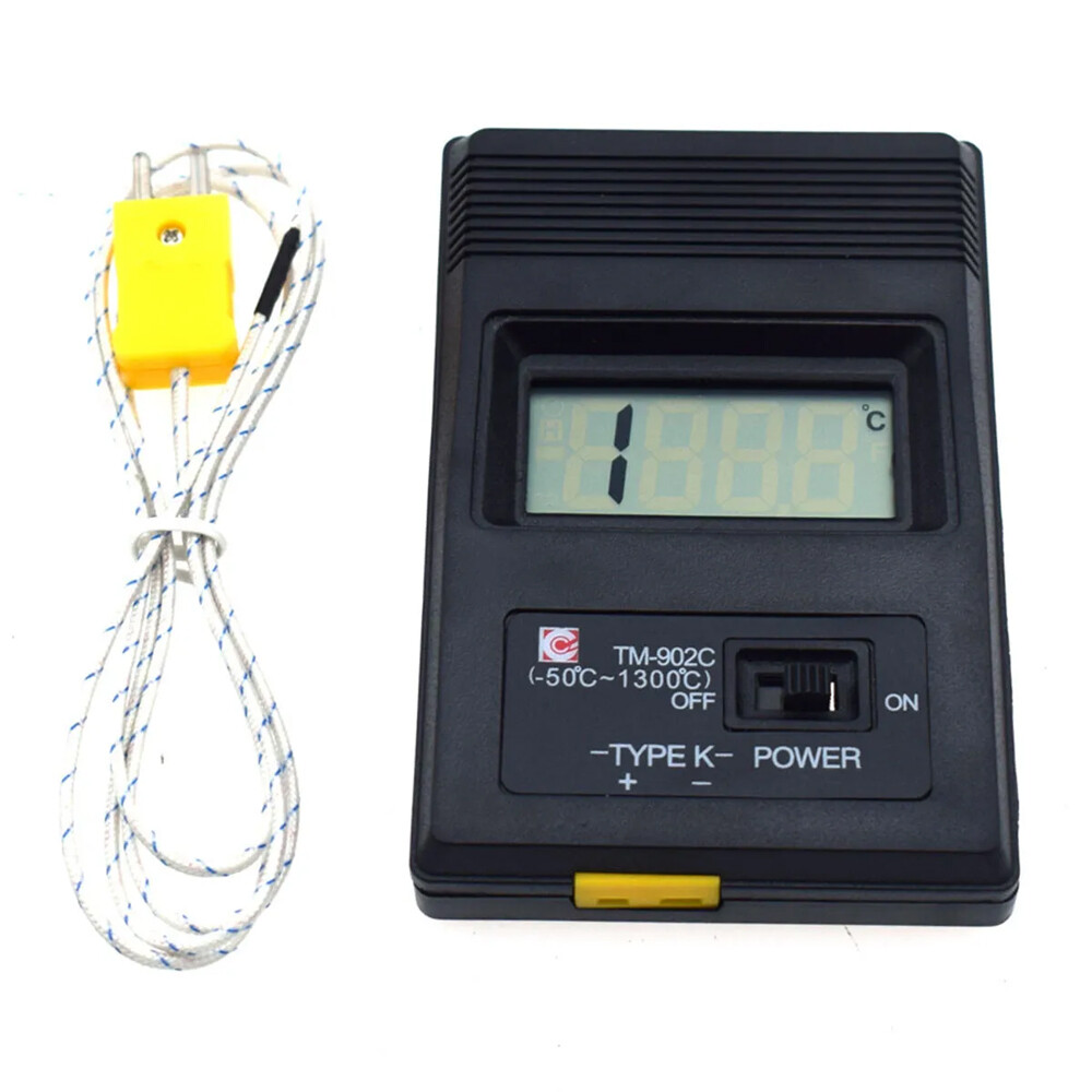 TM-902C LCD Digital Sensor Thermometer Single Input K Type Thermocouple Probe