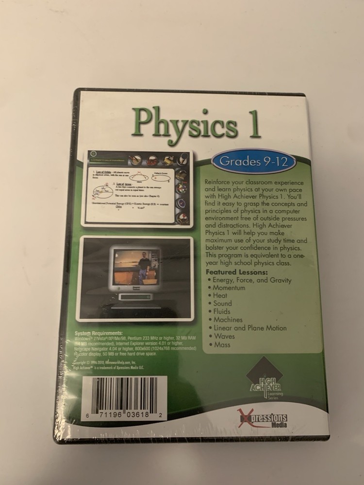 New Pc Treasures High Achiever Physics 1 Sealed